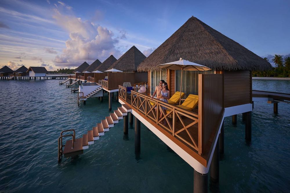 Over Water Sunset Villa